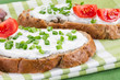 Photo: Sandwich with cream cheese Sandwich with cream cheese