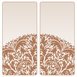 Vektor: Vector vintage invitation card set. Vector vintage invitation card set.