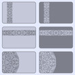 Vektor: Vector vintage invitation card set. Vector vintage invitation card set.