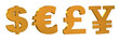 Badges currency of the world