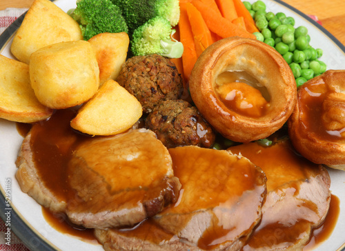 Photo: Roast Pork Sunday Dinner Roast Pork Sunday Dinner