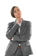 Business woman thinking