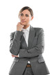 Business woman thinking