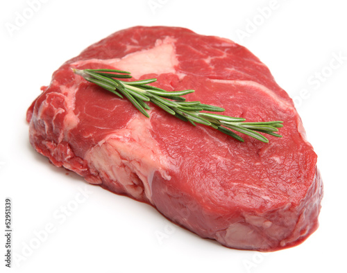 Photo: Raw Ribeye Steak Raw Ribeye Steak