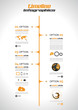 Infographic design template with paper tags.