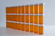 Wall of Empty Pill Bottles