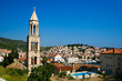 Foto: Beautiful view of Hvar town on Hvar island, Croatia Beautiful view of Hvar town on Hvar island, Croatia