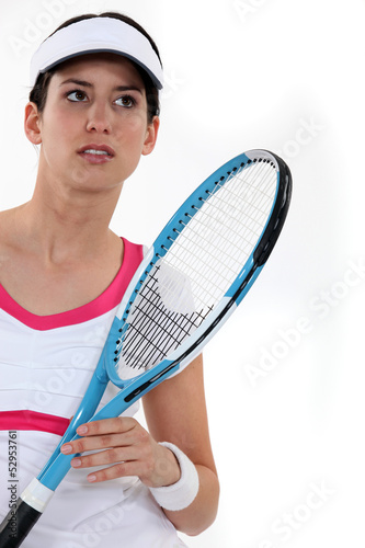 Photo: Female tennis player Female tennis player