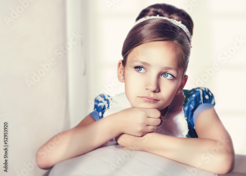 Photo: Portrait of a little fashion kid girl Portrait of a little fashion kid girl