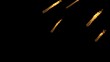 Computer generated meteor shower w/alpha channel