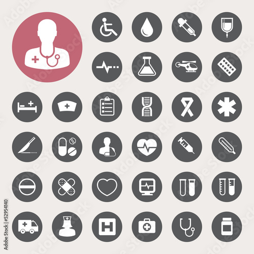 Vector: Medical icons set,Illustration Medical icons set,Illustration