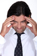 Man with a headache