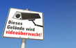 Illustration: Schild Videoüberwachung Schild Videoüberwachung