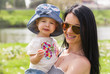 Portrait happy mother and daughter