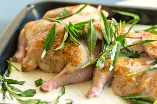 Photo: Chickens in a creamy tarragon sauce (preparation for cooking Chickens in a creamy tarragon sauce (preparation for cooking