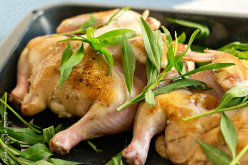 Photo: Chickens in a creamy tarragon sauce (preparation for cooking Chickens in a creamy tarragon sauce (preparation for cooking