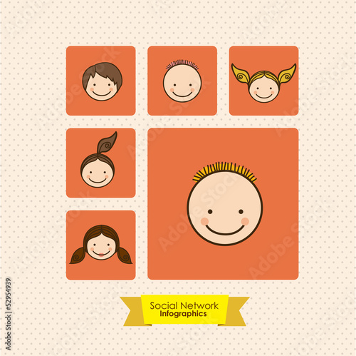 Vector: social networks infographics social networks infographics