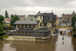 Flood at Blaues Wunder, Loschwitz bridge, Dresden, Saxiony, Germ