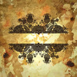 flower design on grunge background