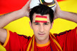 Photo: Enthusiastic Spain supporter Enthusiastic Spain supporter