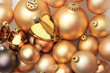 Golden Christmas decorations