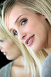 beautiful blond woman posing