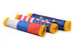 European Union, Russian Federation and USA flags