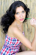 Foto: portrait of a beautiful girl in spring portrait of a beautiful girl in spring