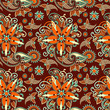 vintage floral seamless paisley pattern