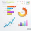 Infographics design elements template. Multicolor vector.