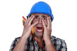 Electrician in pain after shock
