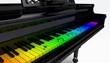 Musica pianoforte tastiera concerto note 3d
