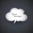 Vector: cloud template for text message - eps10 vector illustration cloud template for text message - eps10 vector illustration