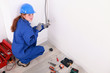 Photo: Female electrician Female electrician