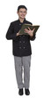 Chef Holding A Cookbook