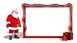 Santa postcard with Alpha