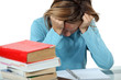 Photo: Child tired of studying Child tired of studying