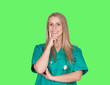 Photo: Pensive doctor girl Pensive doctor girl