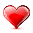 Vector: Illustration of a bright and glossy vector heart Illustration of a bright and glossy vector heart