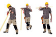 Photo: Carpenter with wood plane Carpenter with wood plane