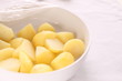 Photo: freshness potato in bowl steamed by Microware freshness potato in bowl steamed by Microware