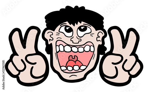Vector: Happy winner Happy winner