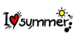 Vector: Love summer Love summer