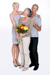 Mother with flowers