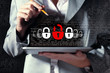 Photo: Businesswoman holding tablet pc Businesswoman holding tablet pc