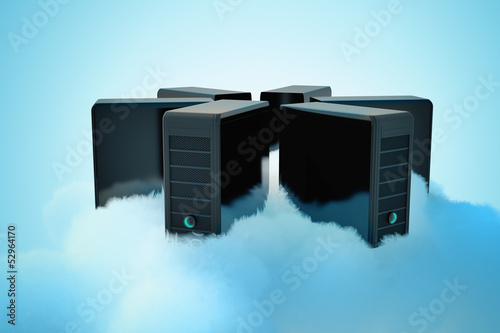Photo: Cloud computing. Cloud computing.
