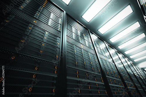 Illustration: Server room. Server room.