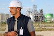 Employee on a building site