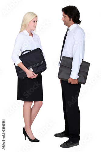 Photo: A reluctant meeting A reluctant meeting