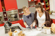 Young women in the kitchen
